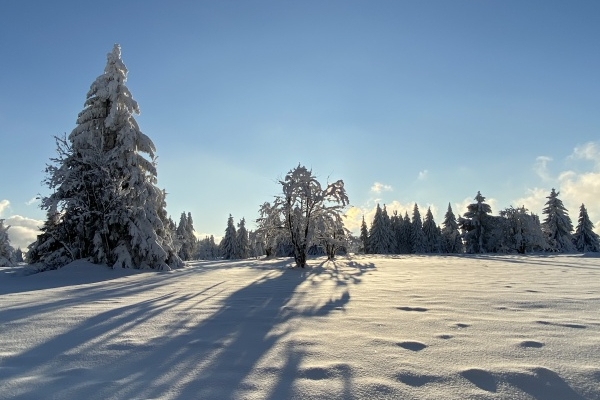 Klínovec a okolí v zimě